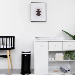 Stainless Steel Diapers Pail - Black Matte