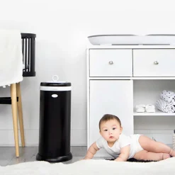 Stainless Steel Diapers Pail - Black Matte