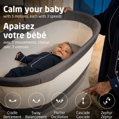 Starling Smart Bassinet - Onyx Heritage