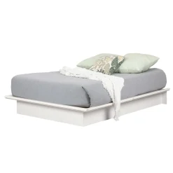 Step One Double Platform Bed - White
