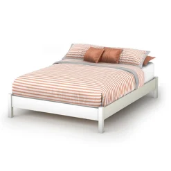 Step One Double Platform Bed - Pure White
