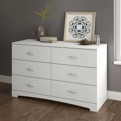 Step One 6-Drawer Double Dresser - Pure White