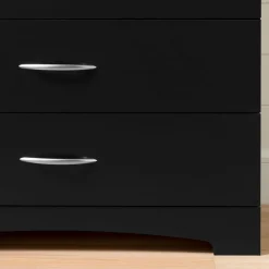 Step One 6-Drawer Double Dresser - Pure Black