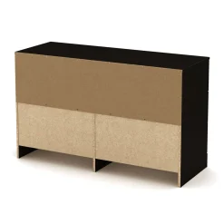 Step One 6-Drawer Double Dresser - Pure Black