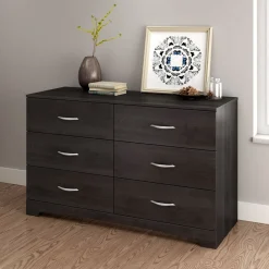 Step One 6-Drawer Double Dresser - Gray Oak