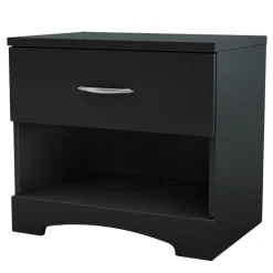 Step One 1-Drawer Nightstand - Pure Black