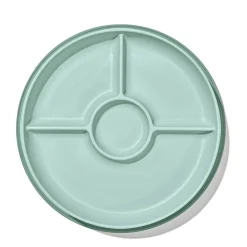 Stick & Stay Suction Divided Plate - Opal