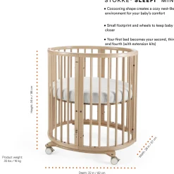 Stokke® Sleepi™ Mini​ Crib Bundle with Mattress​ V3 - White