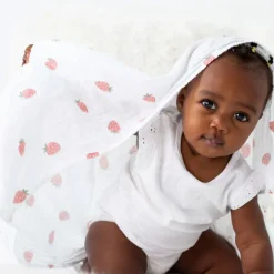 Straberries-cotton Muslin Swad