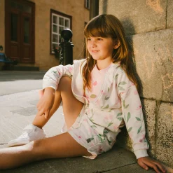 Straw Hat Flowers Hoodie 3-6