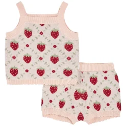 Strawberries Knit Set 3-24m
