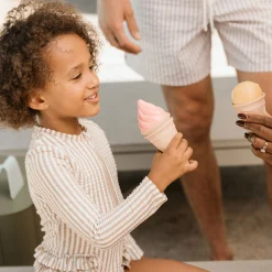 Striped Long Sleeve UV Swimsuit 2-6y