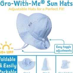 Striped UV Cotton Hat 0-24m