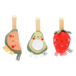 Stroller Toy Set of 3 - Watermelon, Avocado, Strawberry