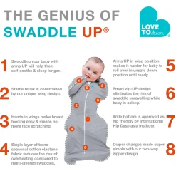 Swaddle Up Original Newborn 5-8.5lb - Grey