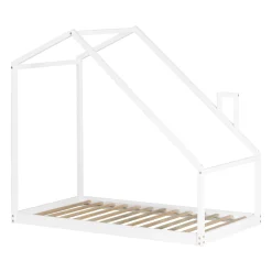 Sweedi - House Bed with Chimney for Baby - White