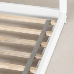 Sweedi - House Bed with Chimney for Baby - White