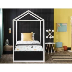 Sweedi House Bed for Twin Bed - White