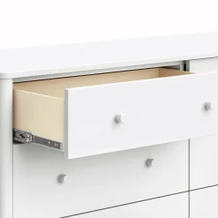 Swell 6 Drawers Assembled Dresser- White