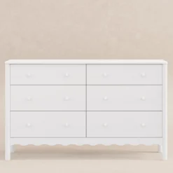 Swell 6 Drawers Assembled Dresser- White