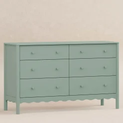 Swell 6-Drawer Assembled Dresser - Light Sage
