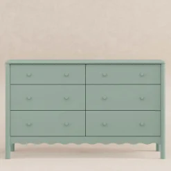 Swell 6-Drawer Assembled Dresser - Light Sage