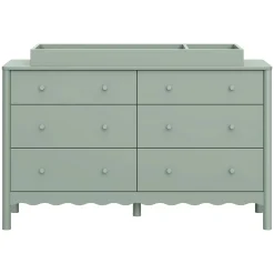 Swell 6-Drawer Assembled Dresser - Light Sage