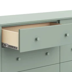Swell 6-Drawer Assembled Dresser - Light Sage