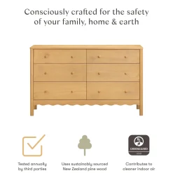 Swell 6-Drawer Assembled Dresser - Honey