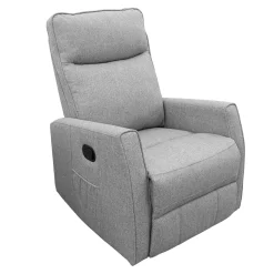Swivel Recliner Rocking Chair - Gray Tweed