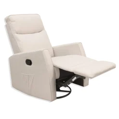 Swivel Reclining Rocking Chair - Beige Tweed