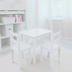 Table And Chair Set - White