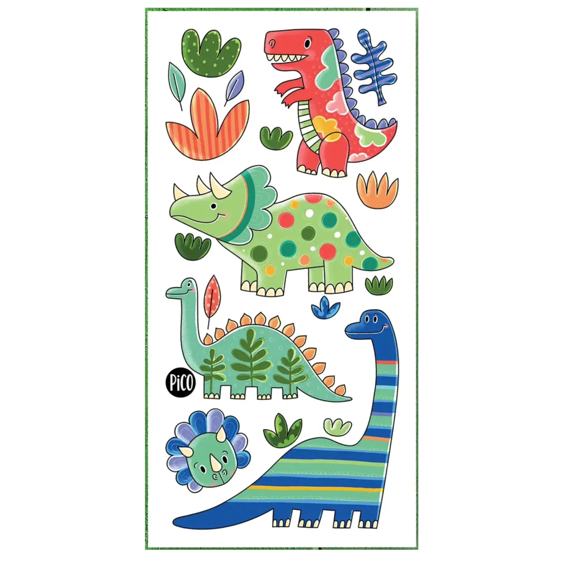 Tattoos Pico-colorful Dinos