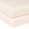 Taupe-2pk Percal Crib Sheet
