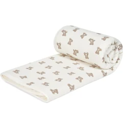 Teddy-Printed Jersey Blanket