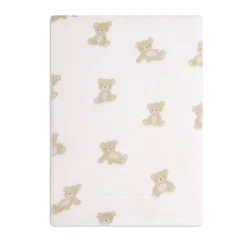 Teddy-printed Plush Blanket