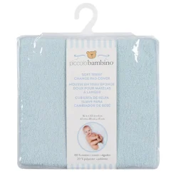 Terry Fitted Sheet Change Pad- Blue