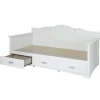 Tiara Twin Daybed with Storage - Pure White