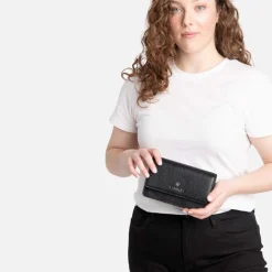 Tina Shine Wallet - Black