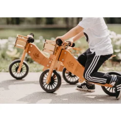 Tiny Tot Balance Bike Plus 2 in 1 - Bamboo