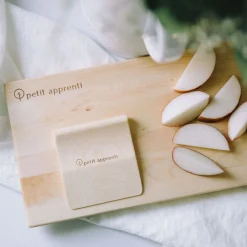 Toddler Safe Wooden Knife and Cutting Board Set