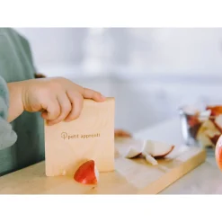 Toddler Safe Wooden Knife and Cutting Board Set