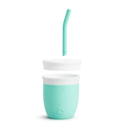 Training Silicone Cup with straw 4oz - Mint