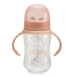 Transitional Sippy/Weighted Straw Cup - Soft Blush