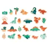 Tropical Dino Magnets Set 24 Pieces