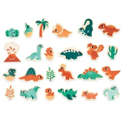 Tropical Dino Magnets Set 24 Pieces