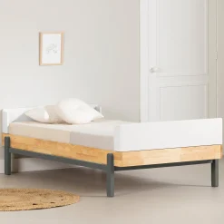 Twin Bed - Bebble Natural and Gray