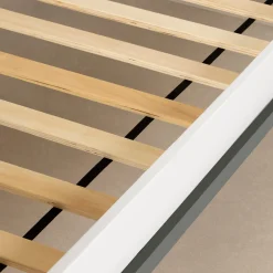 Twin Bed - Bebble Soft Gray and White