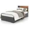 Twin Bed - Slate Walnut