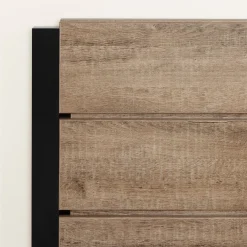 Twin Bed and Headboard Set - Arlen Weathered Oak